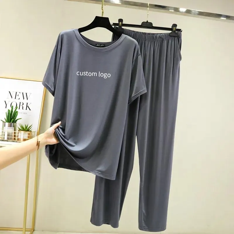 Pijamas de bambú viscosa para mujeres, ropa de dormir de lujo para mujer, conjunto de pijama