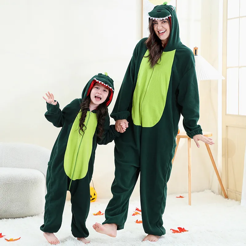 Nuevo mono de forro polar para el hogar, disfraces de rendimiento para niños y adultos, ropa de casa familiar