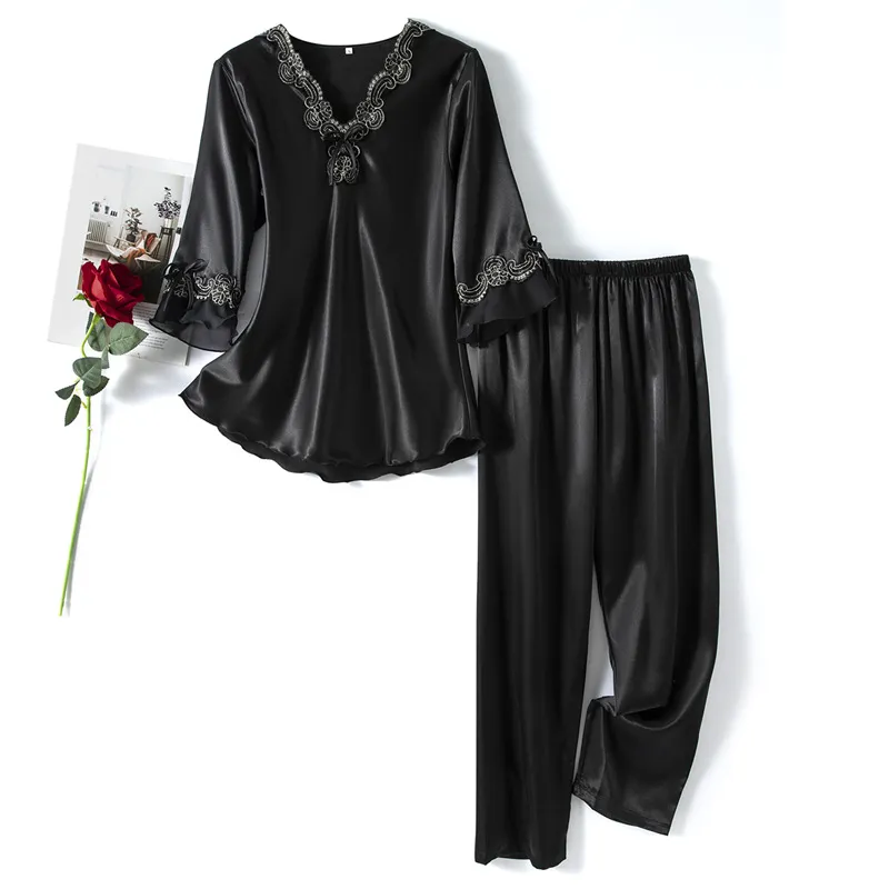 Conjunto de pijamas de algodón suave para adultos, ropa de casa cómoda