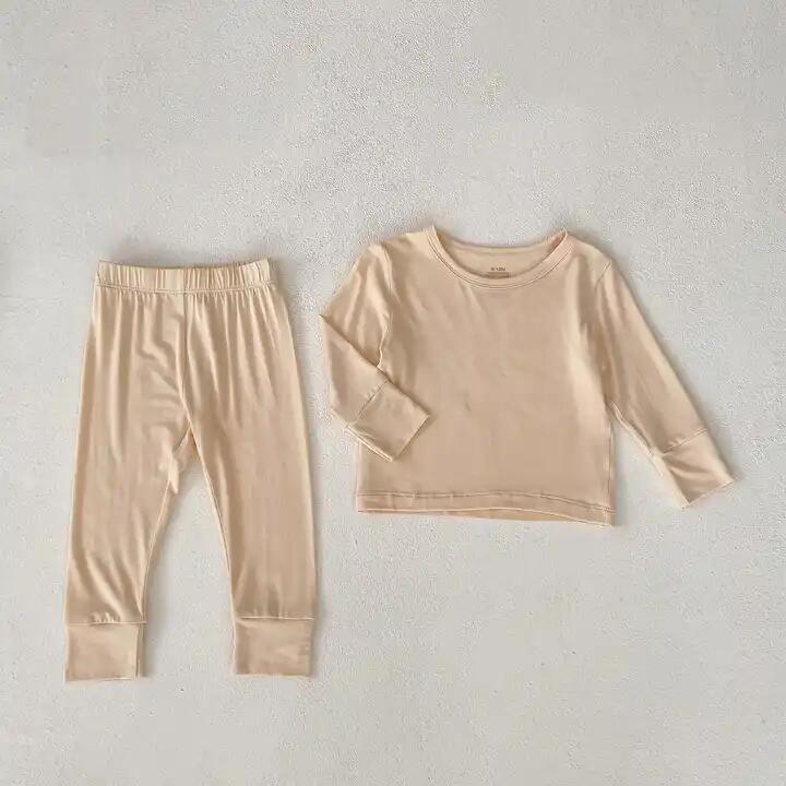 Ropa de Bambú Orgánica para Bebés Monos Sencillos para Niños y Niñas Pijamas de Verano de Bambú para Bebés