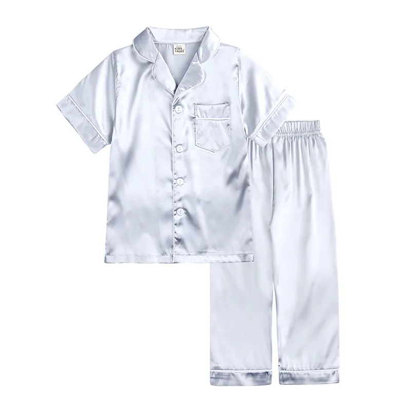 Conjunto de pijamas de satén para mujeres, ropa de dormir para el hogar, pijama de verano
