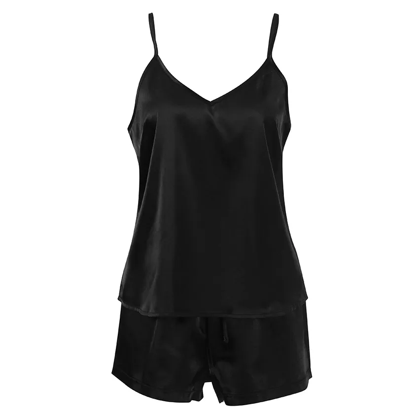 Pijamas de nailon y spandex, vestidos de noche con tirantes, encaje para mujeres, pijamas de seda artificial