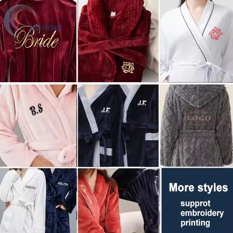 Conjunto de pijama de mujer de algodón de terciopelo grueso y cómodo para invierno