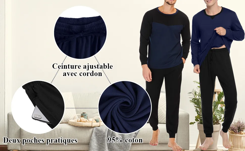 Detalle de tela y costura de pijama