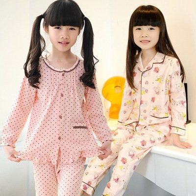Pijamas de manga larga personalizados al por mayor para niños