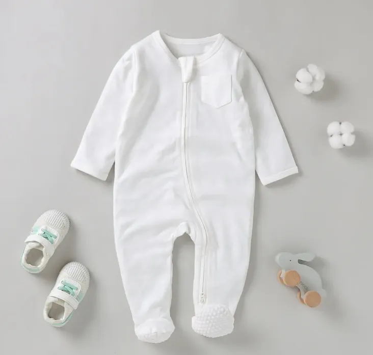 Pijamas de primavera para bebé de algodón orgánico
