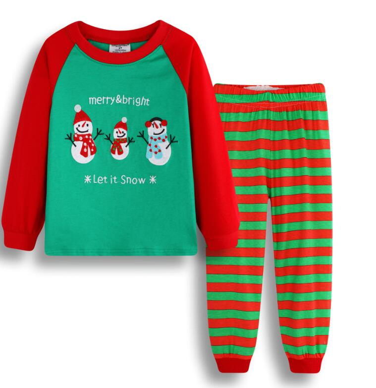 2020 Conjunto de pijamas navideños para niños de Amazon, pijamas de nieve para dormir