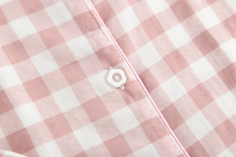Conjunto de pijamas de manga larga suave transpirable con cintura elástica ropa de casa pijama de pareja