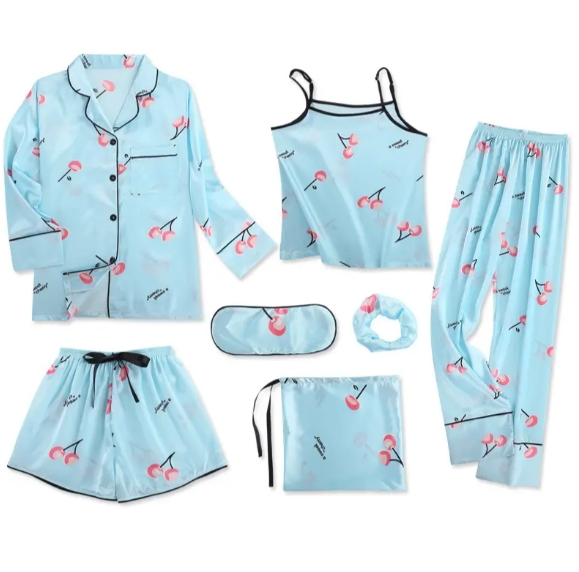 Pijama de satén para mujer Conjuntos de pijama para mujer