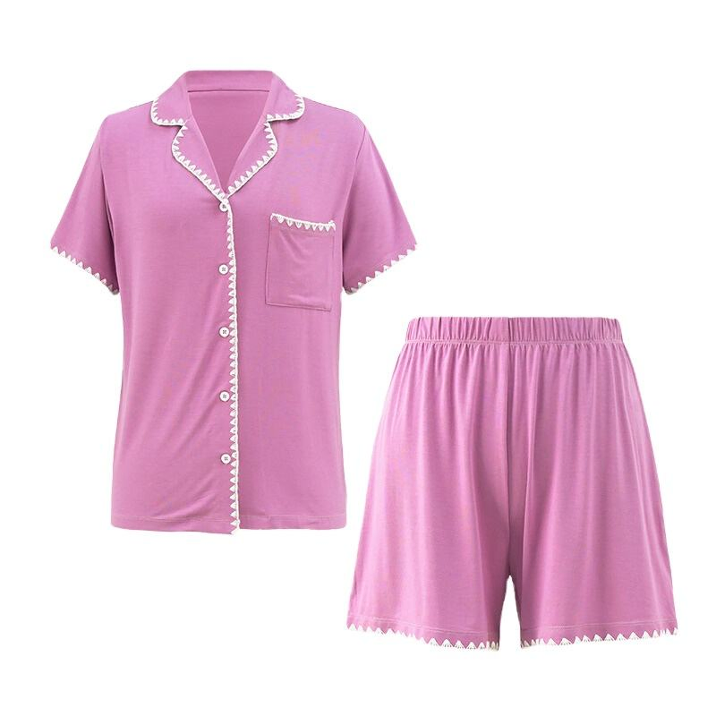 Conjunto de pijama de dos piezas para mujer, pijamas para mujer, conjunto de pijama personalizado, conjunto de pijama de bambú orgánico para mujer