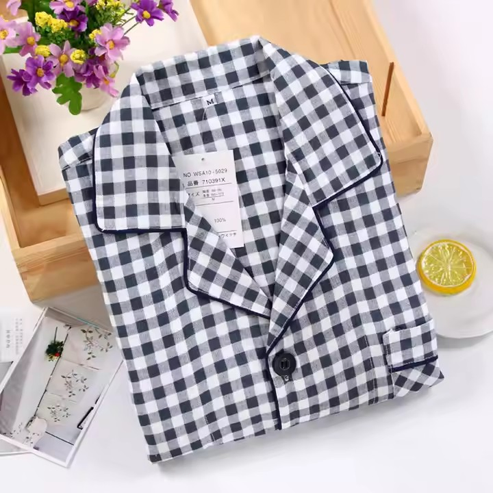 Pijama de hombre de algodón orgánico impreso a medida 2 Conjuntos de pijama para hombres