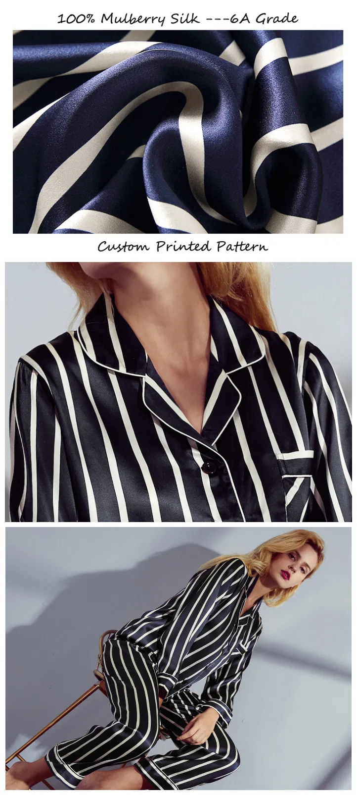 Detalle de pijama de seda 3