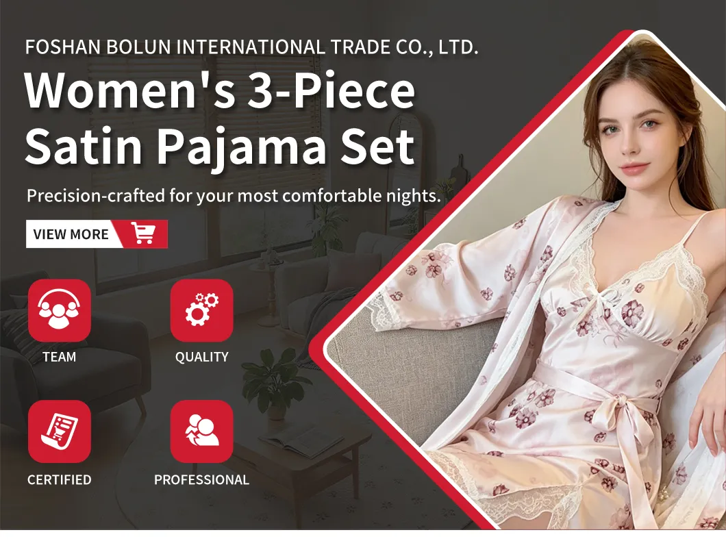 Nuevo artículo caliente conjunto de pijama de impresión digital de frente abierto con mangas cortas y pantalones cortos para mujeres