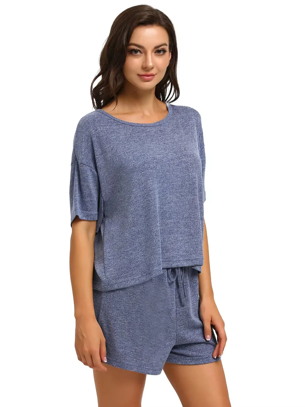 Conjunto de pijama para mujeres, de manga corta, dos piezas, ropa de verano para estar en casa, fabricante de ropa de dormir