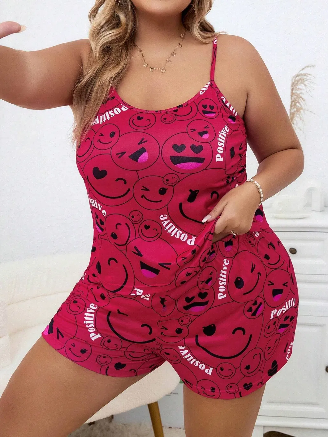 Conjunto de pijama de fibra de bambú orgánico transpirable con encaje y bata a juego