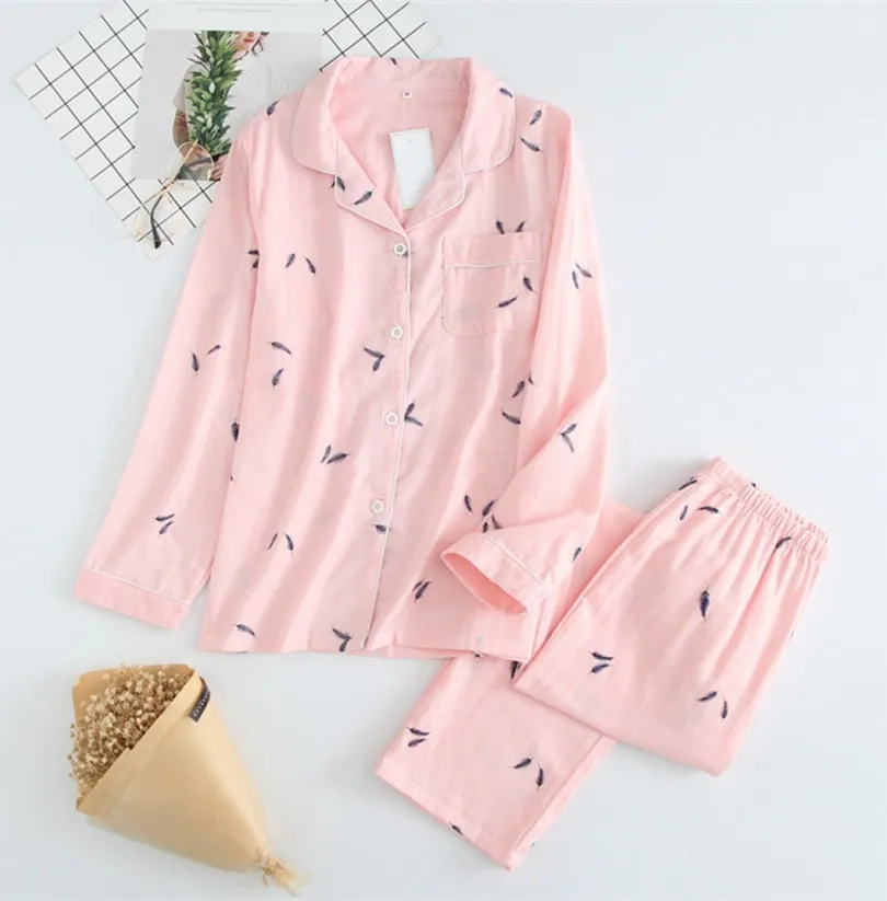 Pijamas de algodón para mujeres, pijamas orgánicos