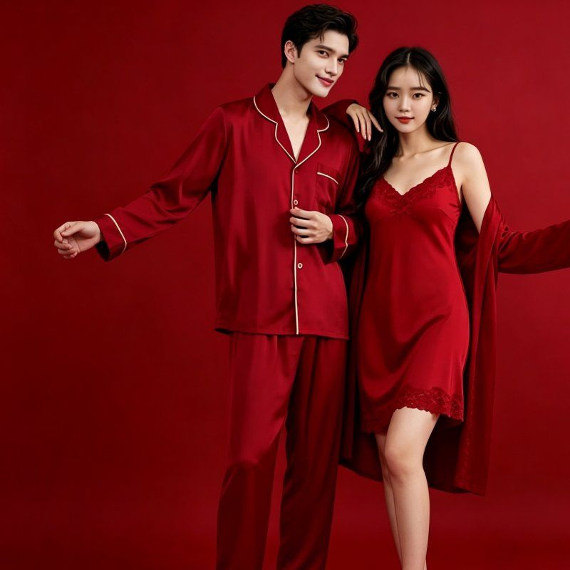 Conjunto de loungewear de manga larga hermoso con diseño de tela transpirable