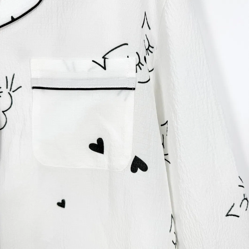 Conjunto de pijama de seda pura con tejido satinado personalizado para dormir