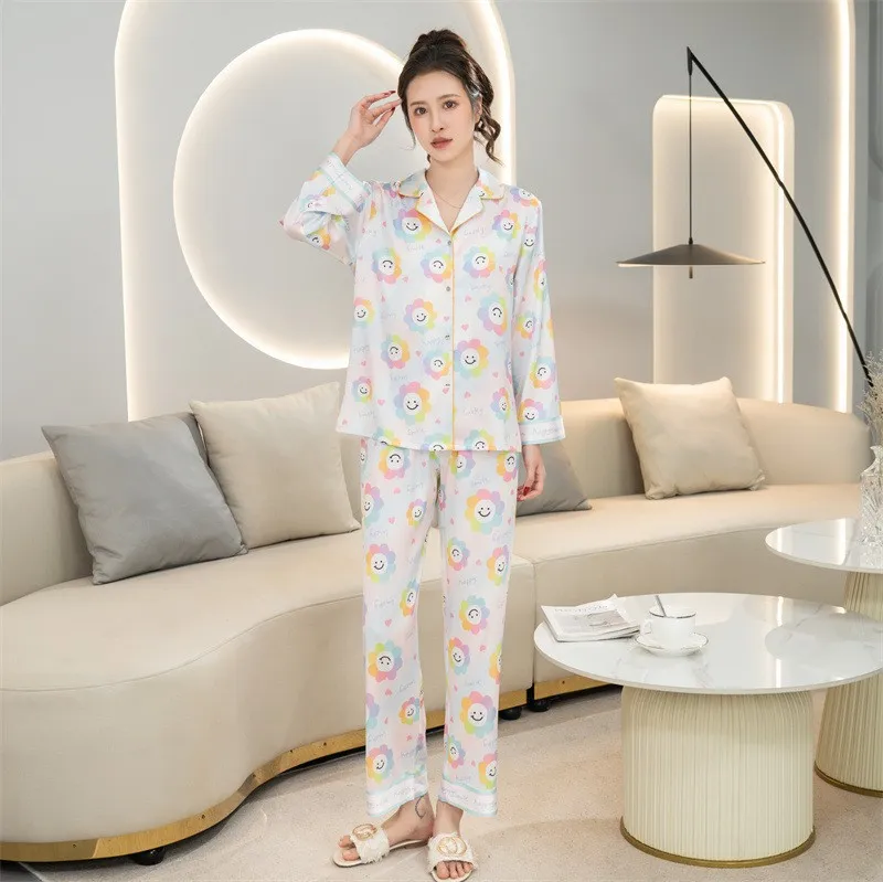 Pijamas casuales de mujer de longitud completa