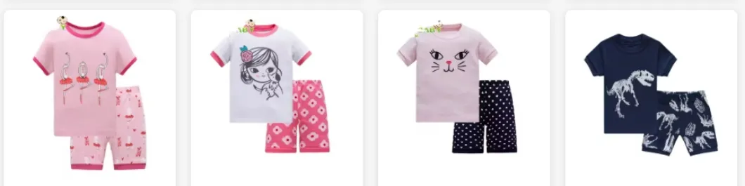 2-7y, Ropa de Niños Pijamas de Manga Larga para Niños Ropa de Dormir