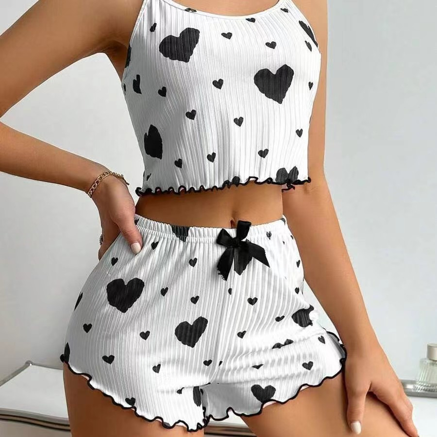 Conjunto de pijamas bonitos para mujeres y pijamas cortos para dormir