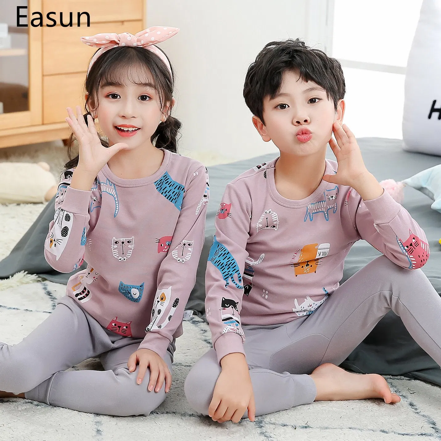 Pijamas de algodón para mujeres, pijamas orgánicos