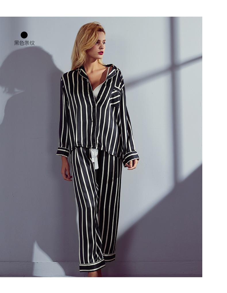 Fabricante de lujo, pijama de seda impresa de seda de morera en oferta con marca personalizada