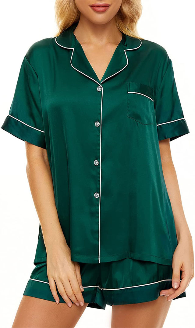 Producción de estilo aduanero al por mayor de China 100%Mulberry 16mm 19mm 22mm Pijamas de satén sexys y transpirables de cuidado de la piel para niñas, niños, hombres y mujeres, ropa de dormir