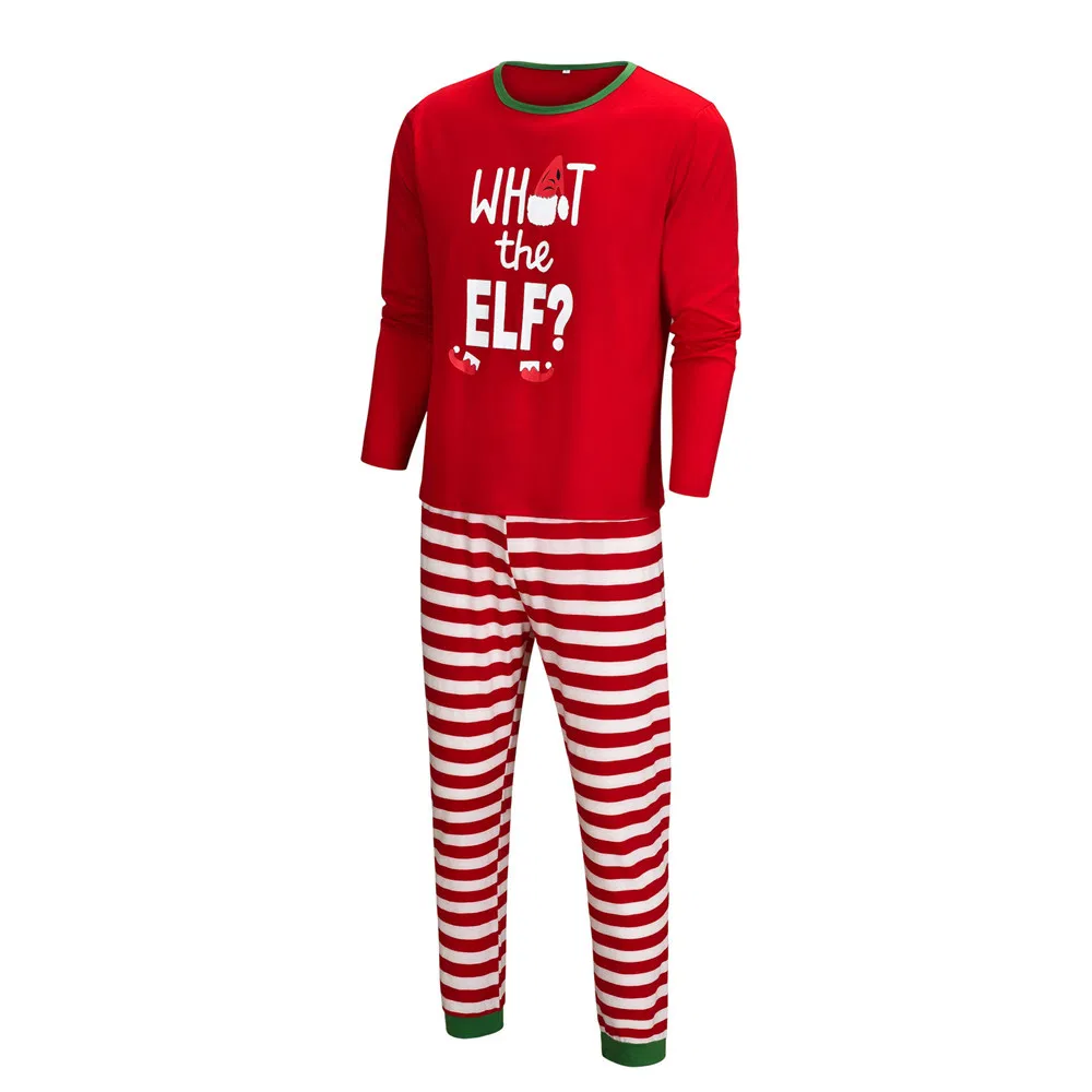 Pijamas navideños familiares personalizados con diseño de logo a juego