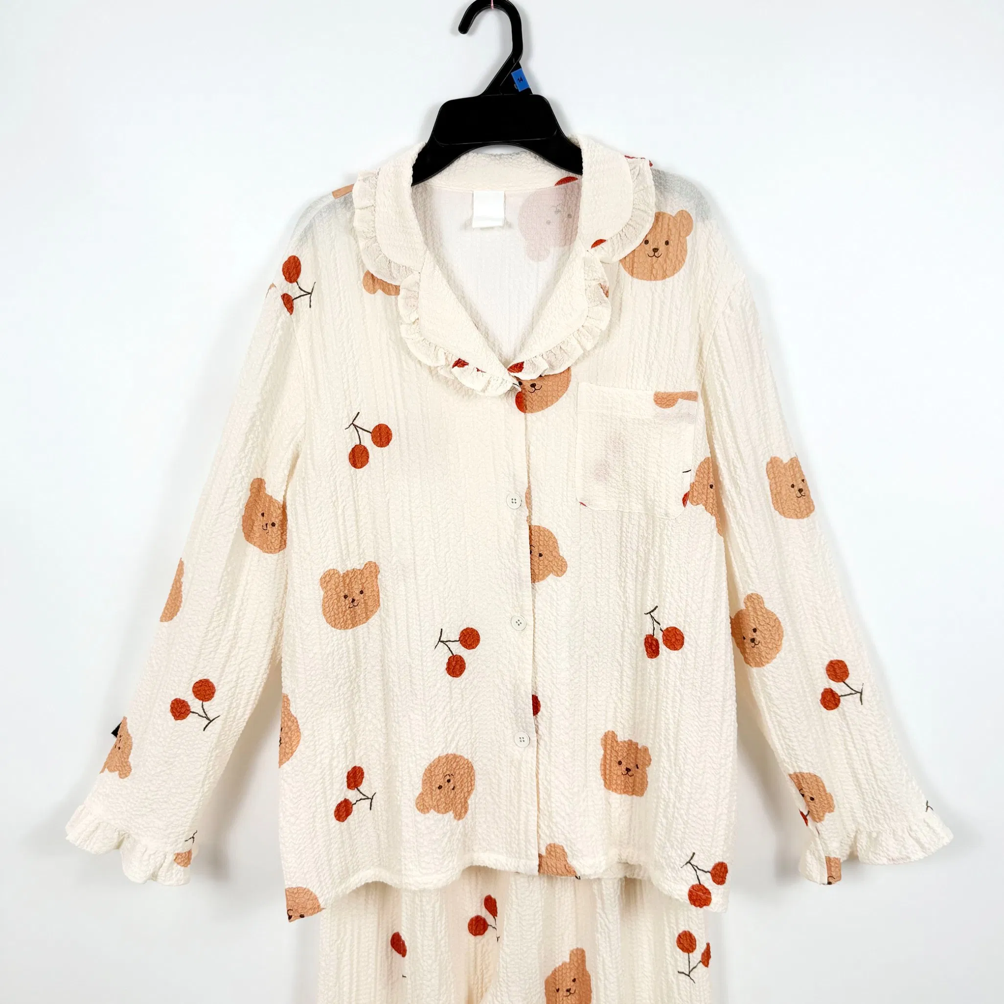 Conjunto de pijama ligero personalizado de seda de verano al por mayor