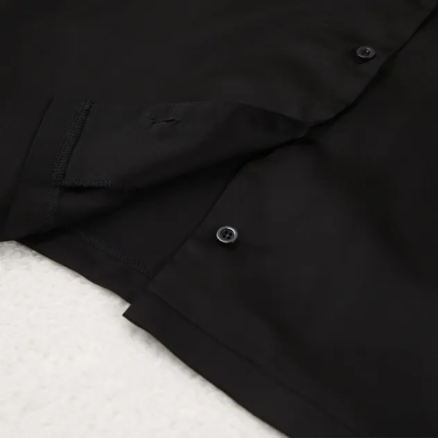 Conjunto de pijamas de dos piezas de camisa de satén suelta de manga larga y pantalón de pierna ancha estilo chica suave