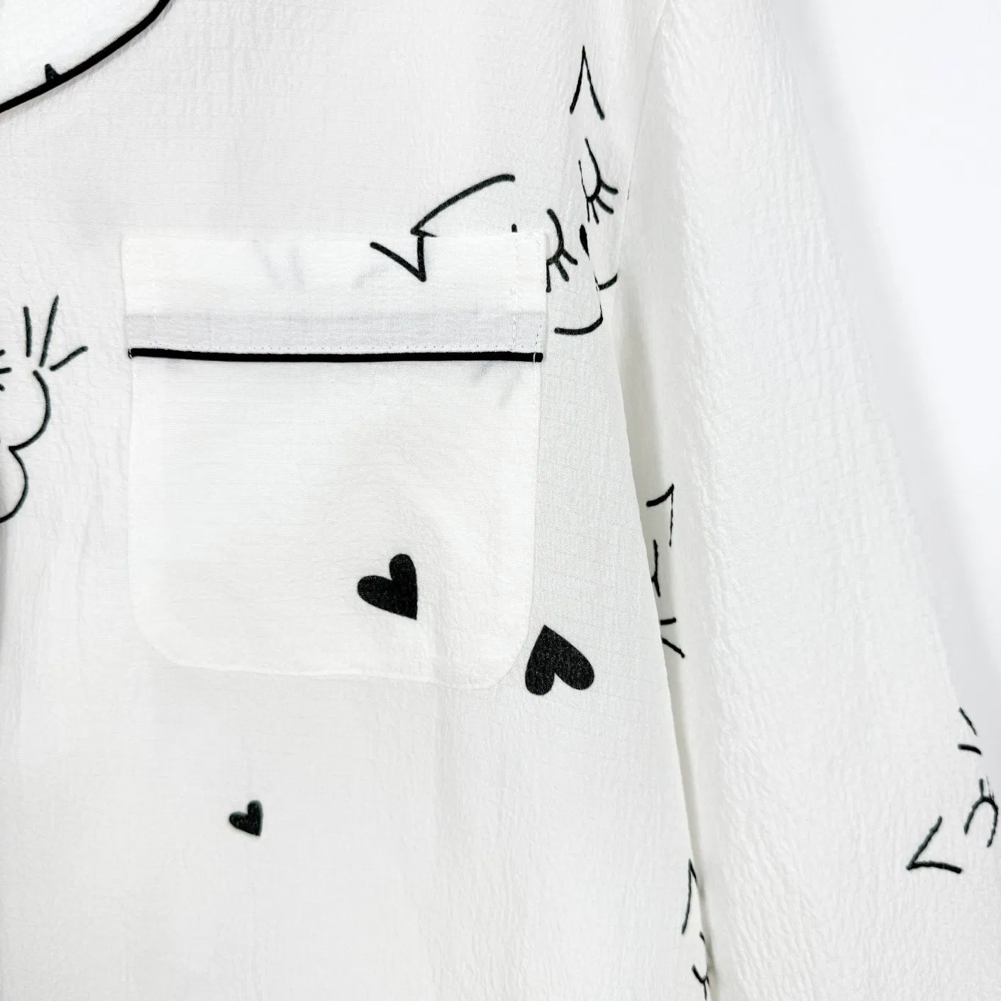 Conjunto de pijama de seda pura con tejido satinado personalizado para dormir