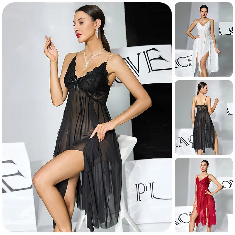 Conjunto de Pijama de Cortos para Mujeres Verano Ajustado de Dos Piezas con Encaje Lujoso Ligero para Estar en Casa