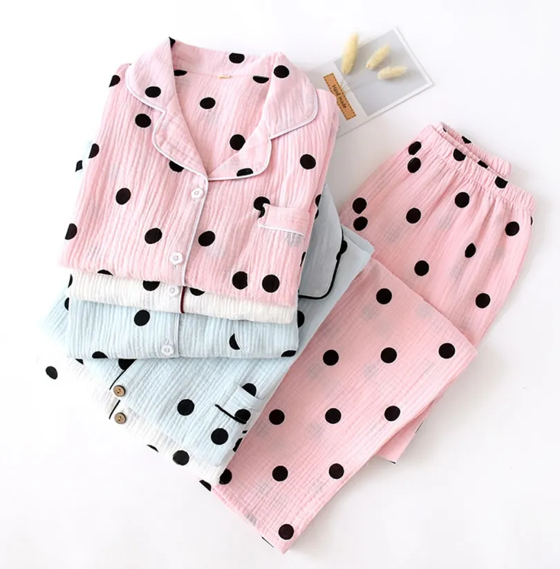 Pijamas de algodón para mujeres, pijamas orgánicos