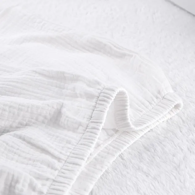 Conjunto de pijama de algodón crepe suave y transpirable, cómodo para el hogar, verano de chicas suaves
