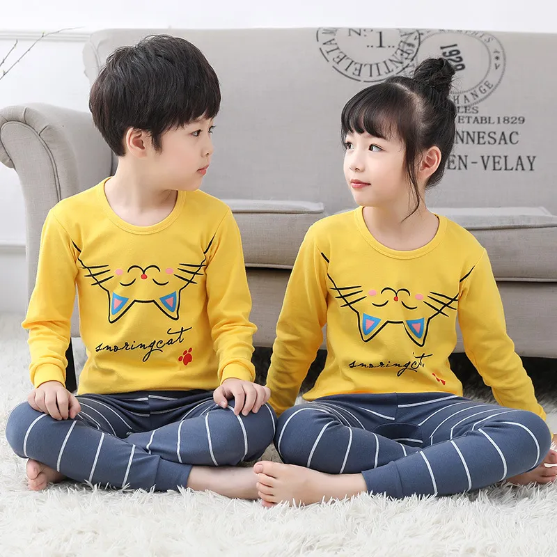 Pijamas para niños pequeños, pijamas de lujo de modal y algodón, pijamas familiares