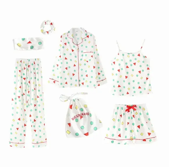 Pijama de satén para mujer Conjuntos de pijama para mujer