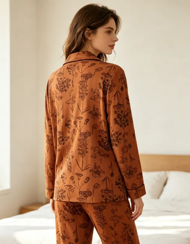 Conjunto de Pijamas Elegantes Conjunto de Pijamas Minimalistas Conjunto de Pijamas Diarios para el Dormitorio