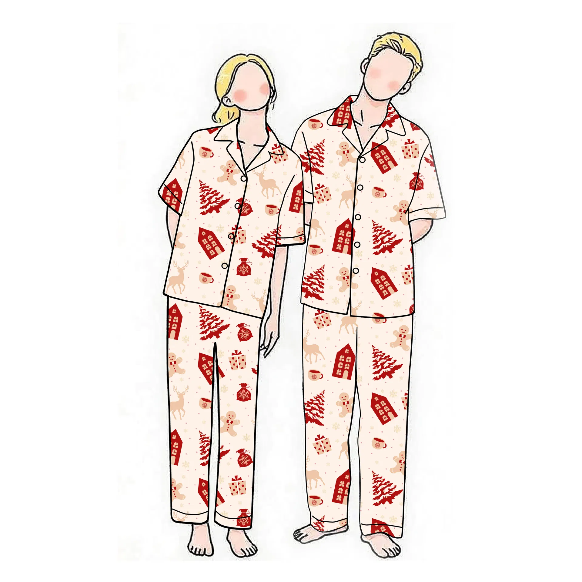 Pijamas para mujeres y hombres