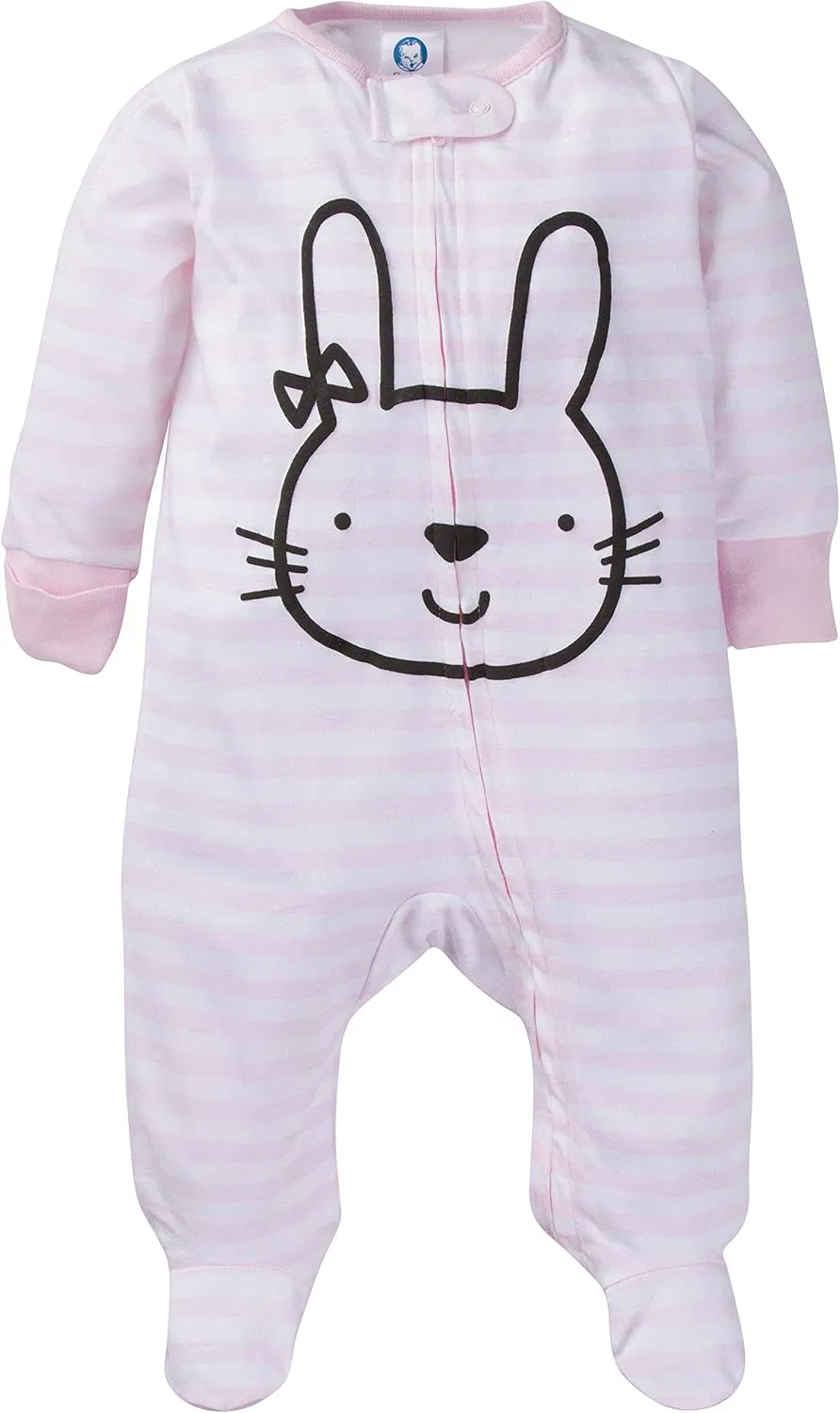 Pijama de una pieza con pies para dormir y jugar 100% de algodón orgánico