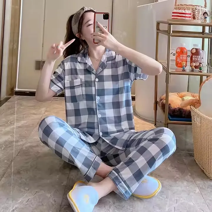 Pijama suave de simulación de seda