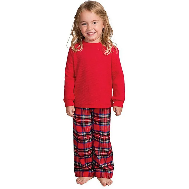 Pijamas de familia de algodón y poliéster para sublimación personalizados, conjuntos a juego en blanco para bebés, hombres, mujeres y niños, pijamas de Navidad