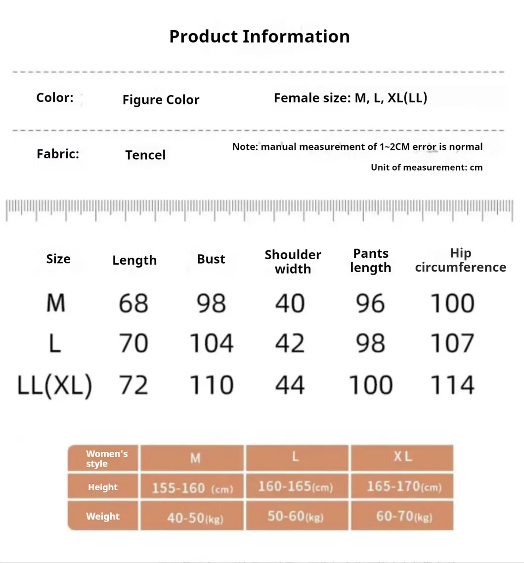 100% Conjunto de Pijamas de Seda Transpirable de Dos Piezas para Hombres con Mangas Largas Bata de Invierno Ropa de Noche Traje de Dormir