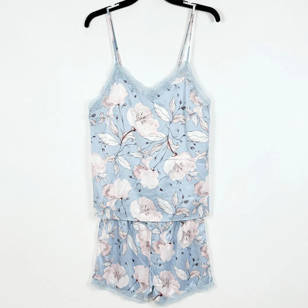 Conjunto de pijama de mezcla de seda