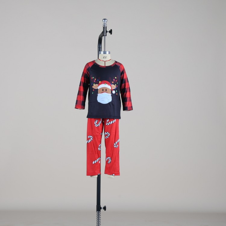 Pijamas de vacaciones a medida con estampado de cuadros para reuniones familiares