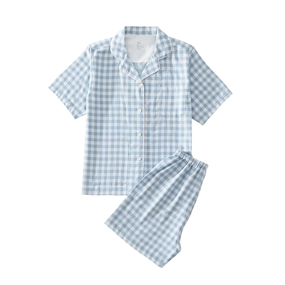 Conjunto de pijamas de bambú para parejas, pijamas cómodos, conjunto de pijama negro