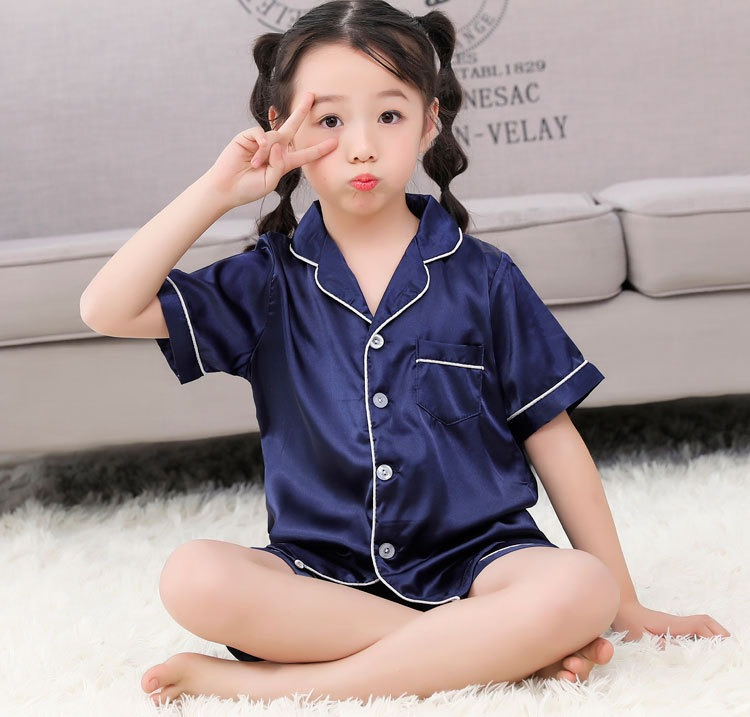 Pijamas de manga corta para niños como ropa de dormir con conjunto de ropa de casa
