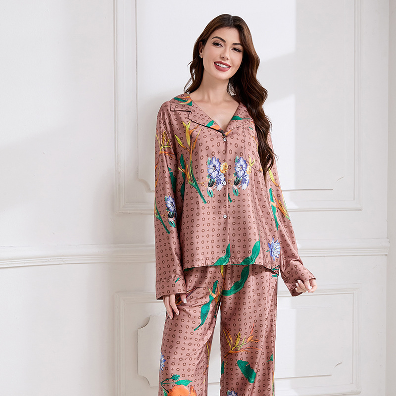 2026 Nuevo Conjunto de Pijama de Manga Larga Cómodo para Otoño Invierno para Mujeres en Casa