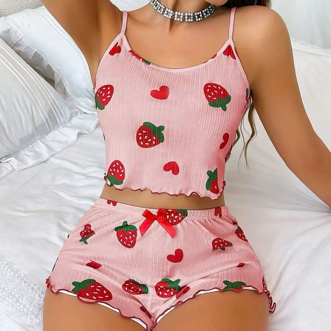 Conjunto de pijamas bonitos para mujeres y pijamas cortos para dormir