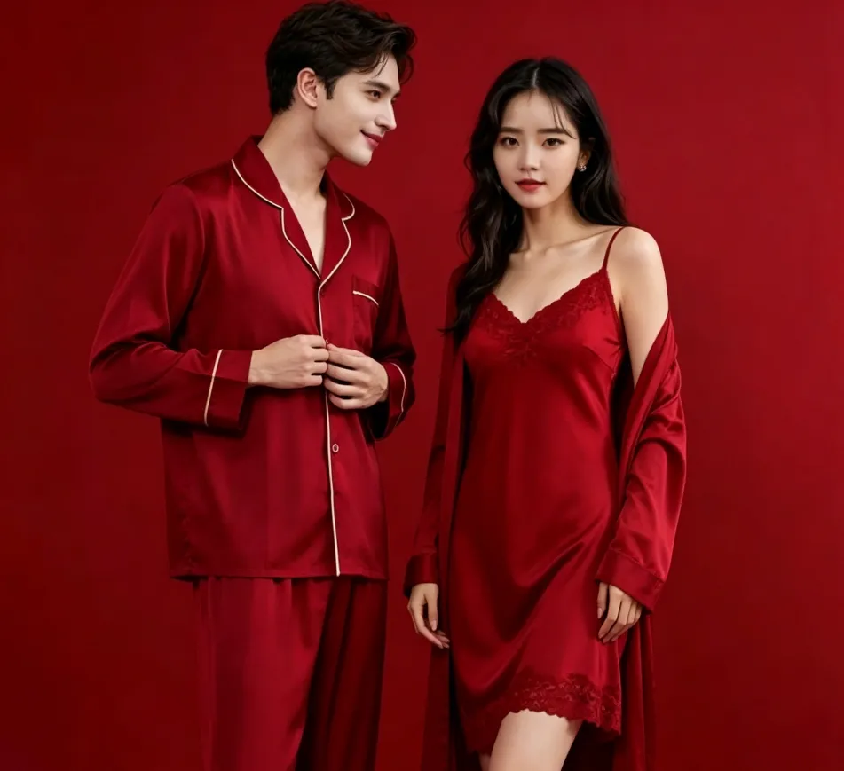 Conjunto de loungewear de manga larga hermoso con diseño de tela transpirable